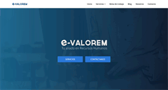 Desktop Screenshot of e-valorem.com