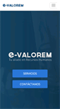 Mobile Screenshot of e-valorem.com